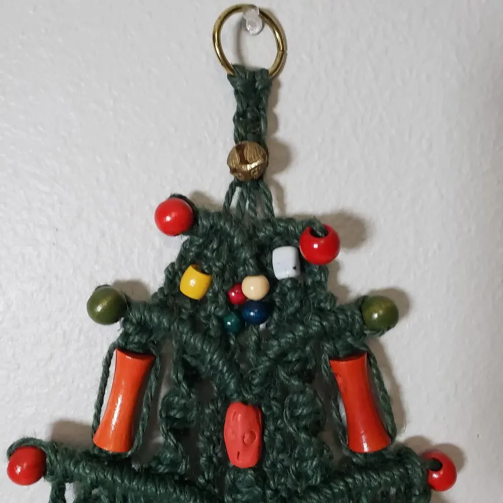 Handmade vintage macrame